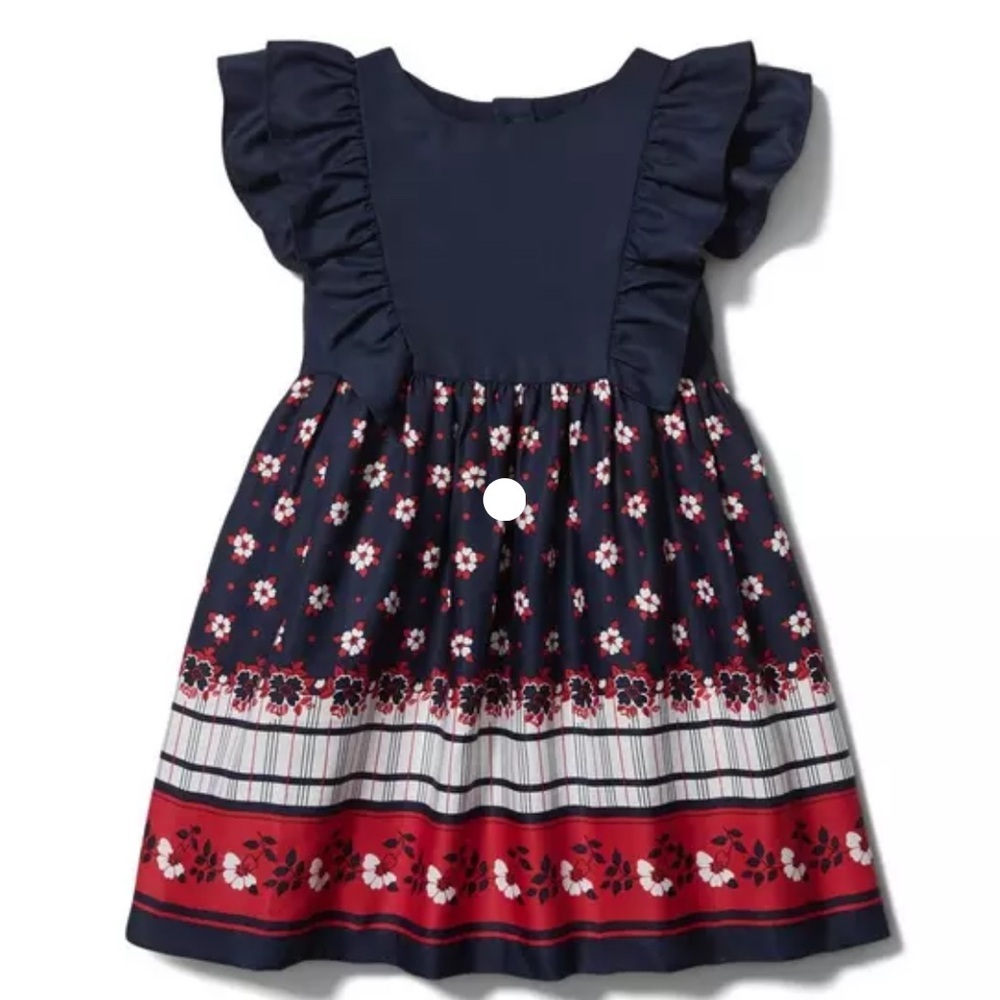 Janie and Jack Floral Flutter Sleeve Dress